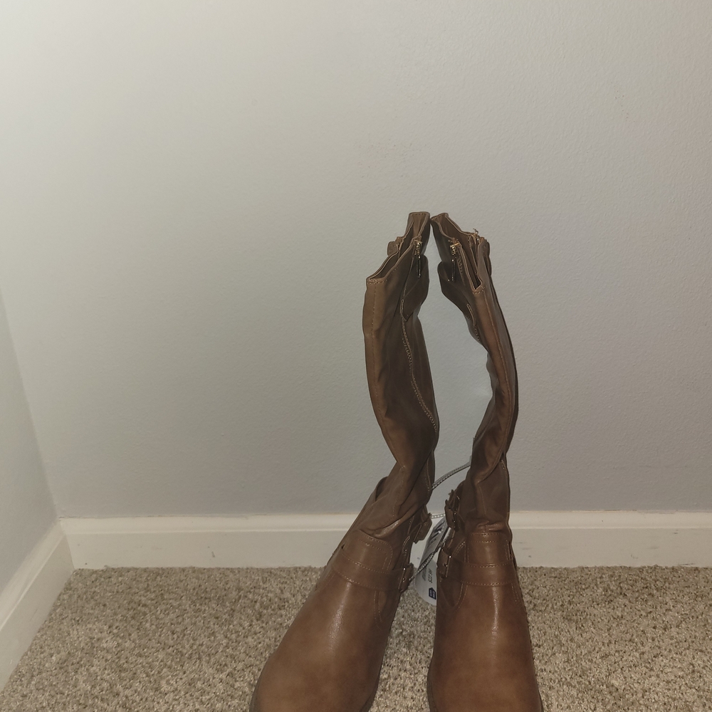 Brown Knee-High Boots
